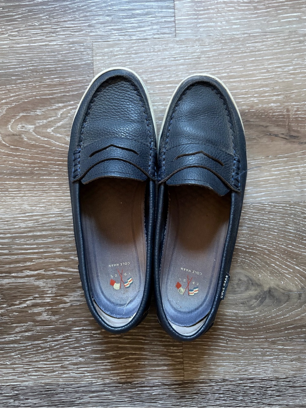 Cole Haan Navy Nantucket Loafers - 7